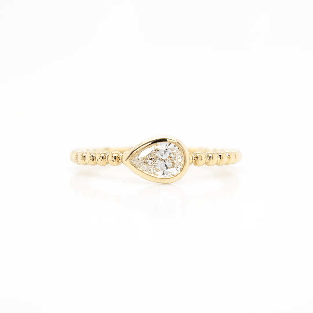 0.31ctw Pear Diamond Fashion Ring