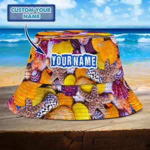 0Custom Bucket Hat - Seashell - Loop - H9h3-350