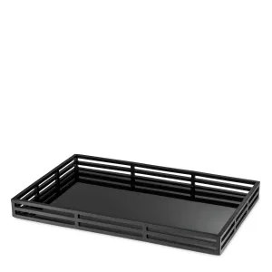 110520 - Tray Giacomo black finish rectangular
