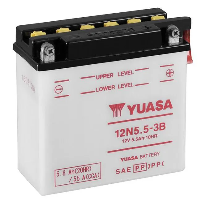 12N5.5-3B DG Battery with acid pack Yuasa (12N553BPK)