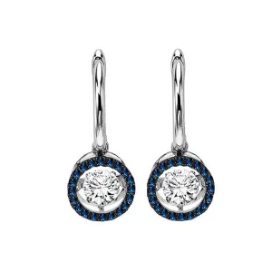 14KT White Gold & Diamond Rhythm Of Love Fashion Earrings  - 3/4 ctw