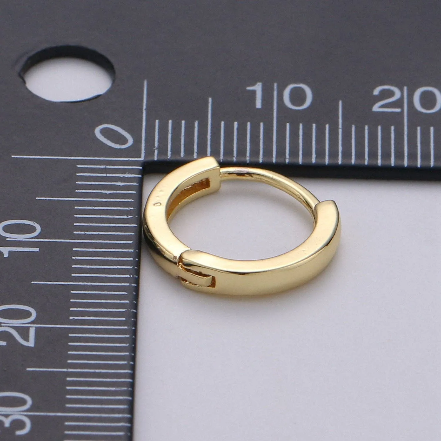 15mm Simple Round Hoop Huggie Earring*