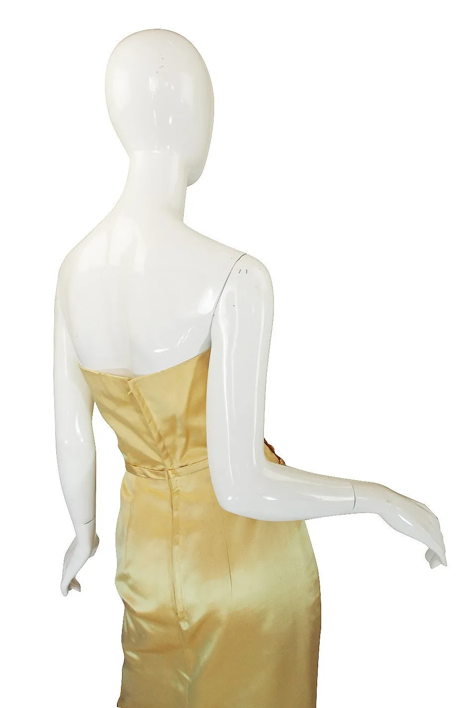 1950s Rare Silk Beaded Philip Hulitar Gown