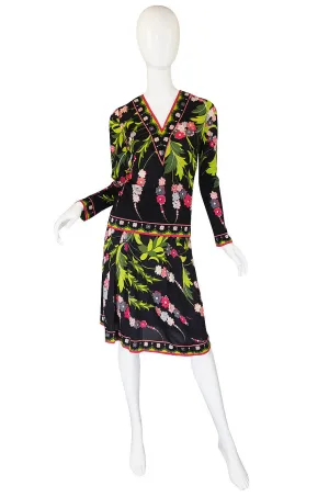 1960s Silk Jersey Emilio Pucci Skirt & Top Set
