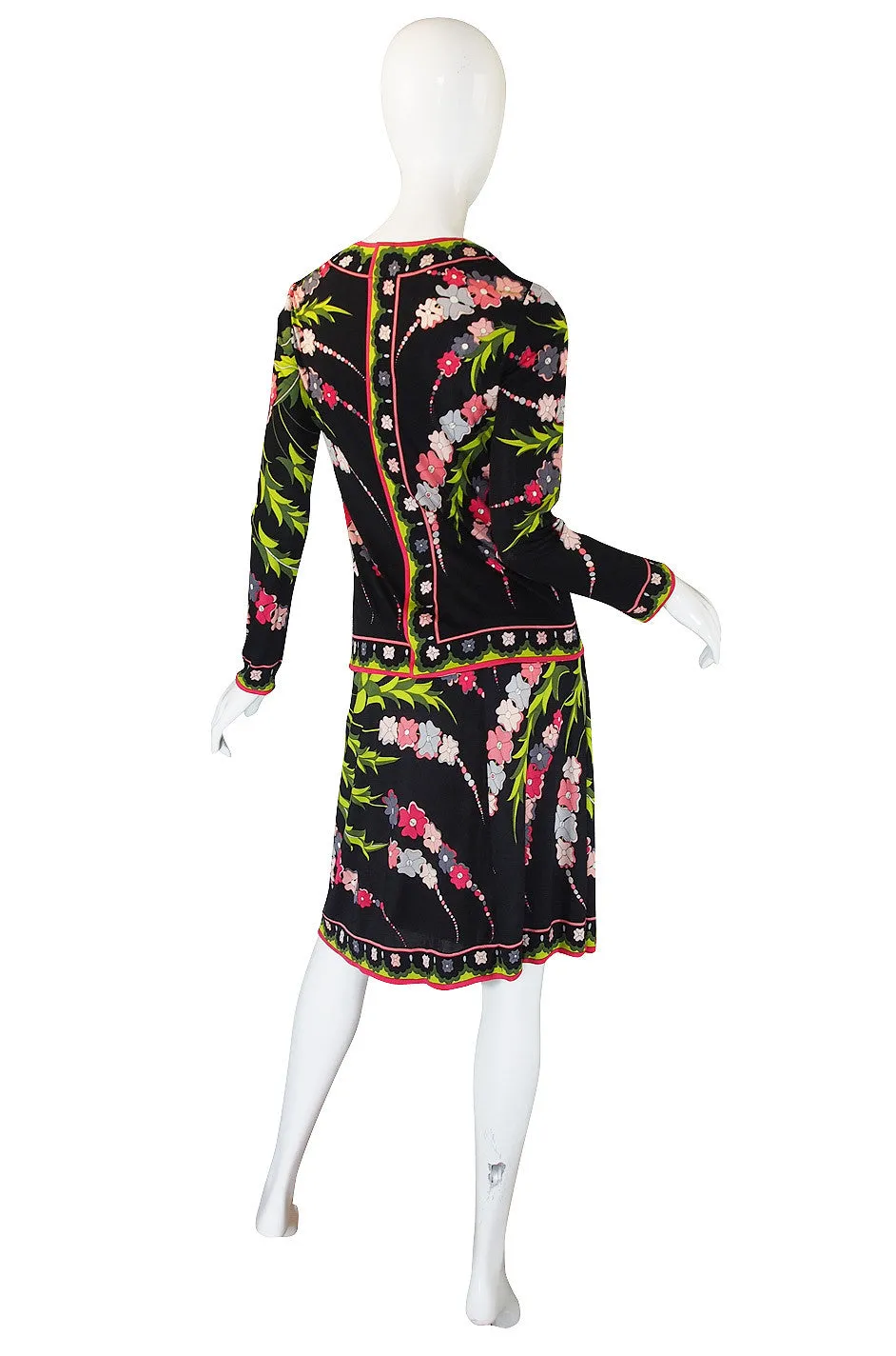 1960s Silk Jersey Emilio Pucci Skirt & Top Set