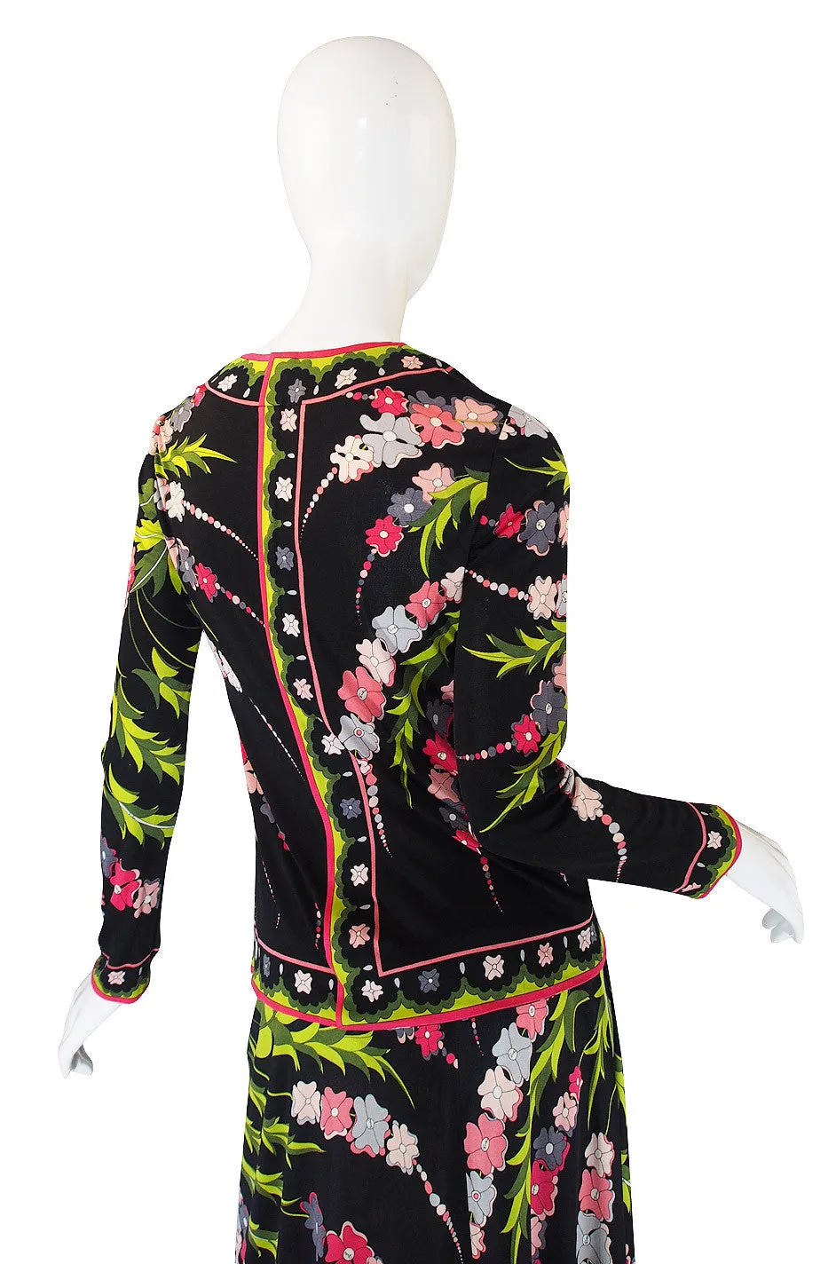 1960s Silk Jersey Emilio Pucci Skirt & Top Set