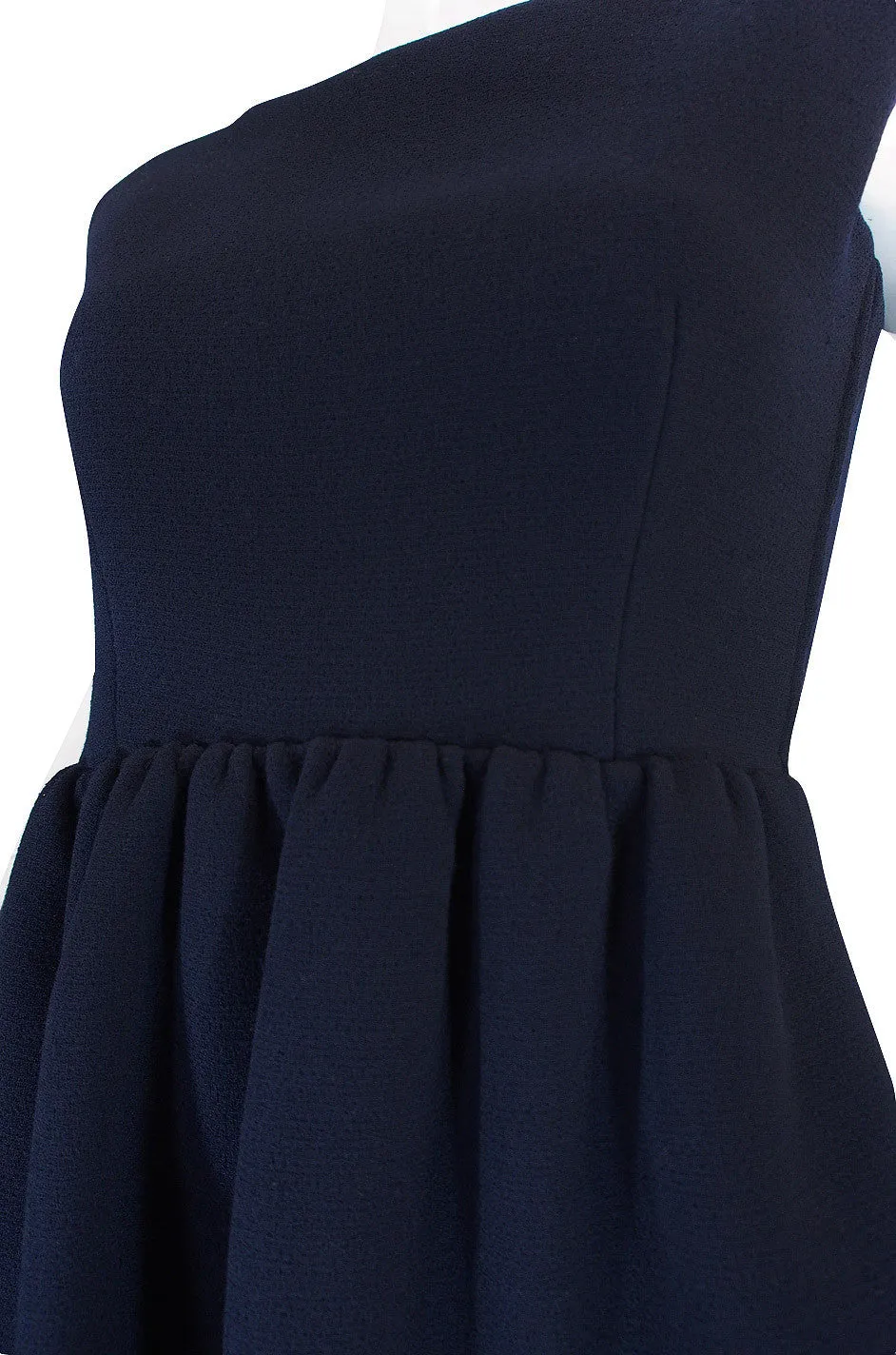 1960s Structured Blue Norman Norell Dress