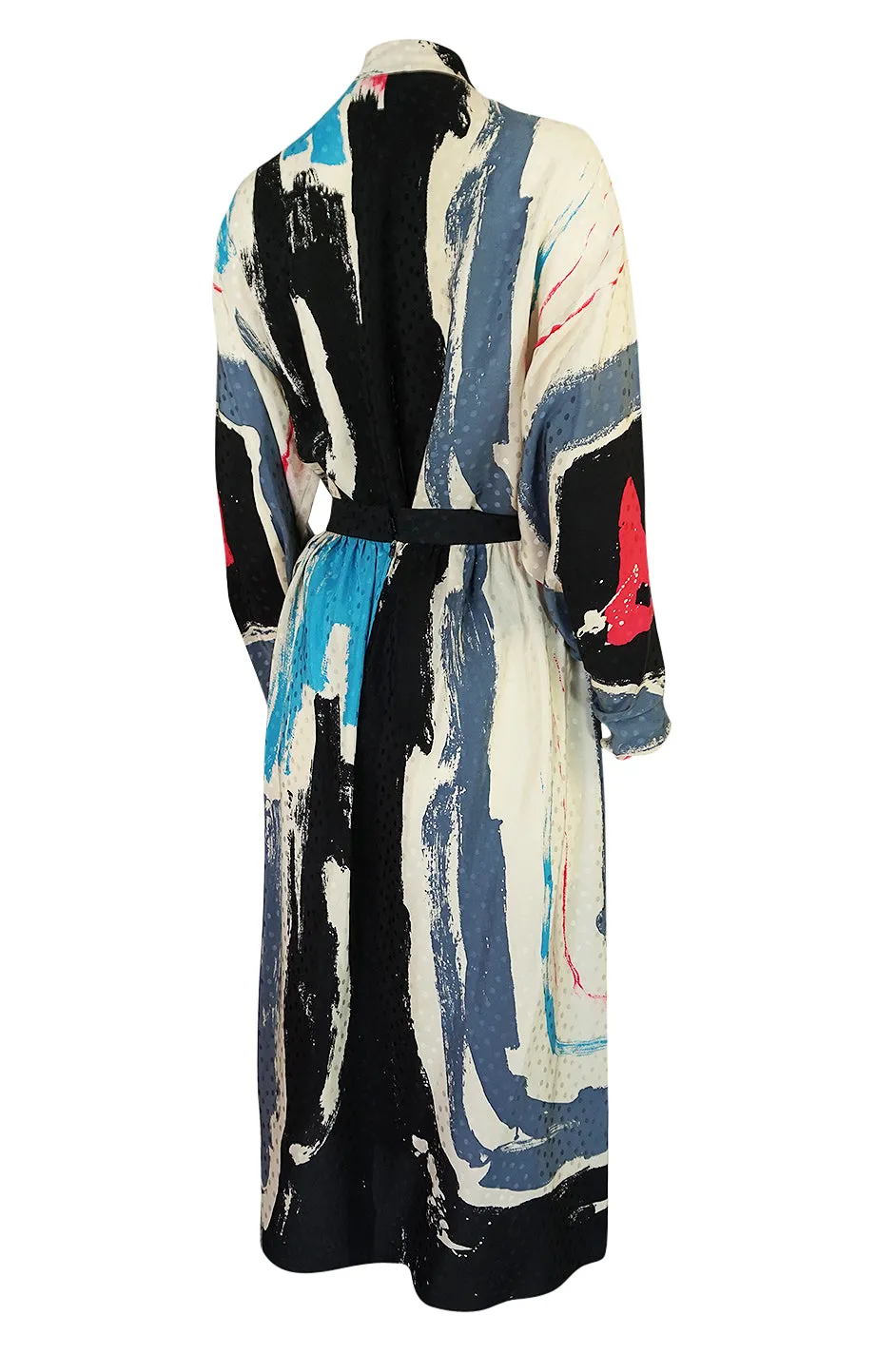 1980s Michaele Vollbracht Too Printed Silk Skirt & Top Set