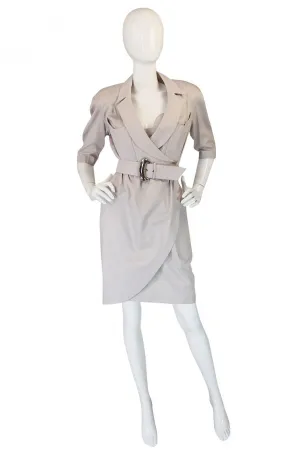 1980s Thierry Mugler Wrap Dress with Matching Bralette