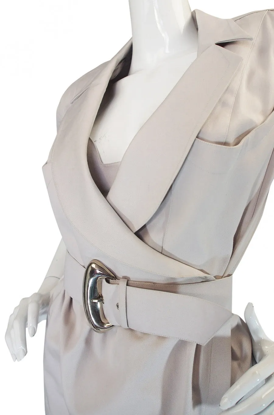 1980s Thierry Mugler Wrap Dress with Matching Bralette