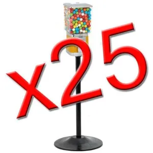 25 Supreme Gumball / Candy  Machines w/ Stands