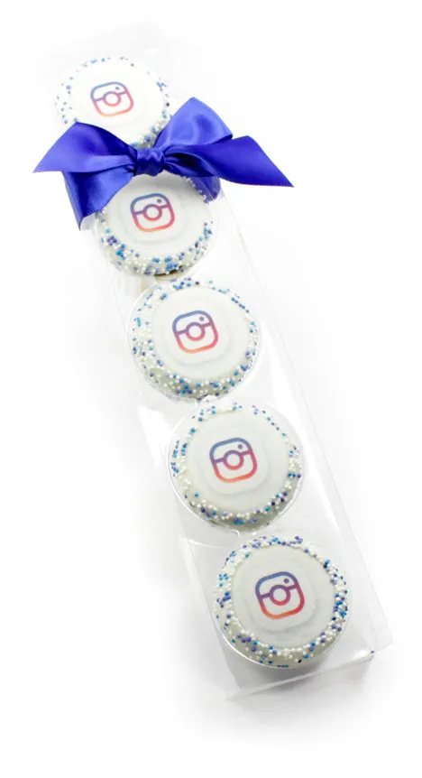 3 Gift Boxes of 5 Branded Logo Oreo Cookies