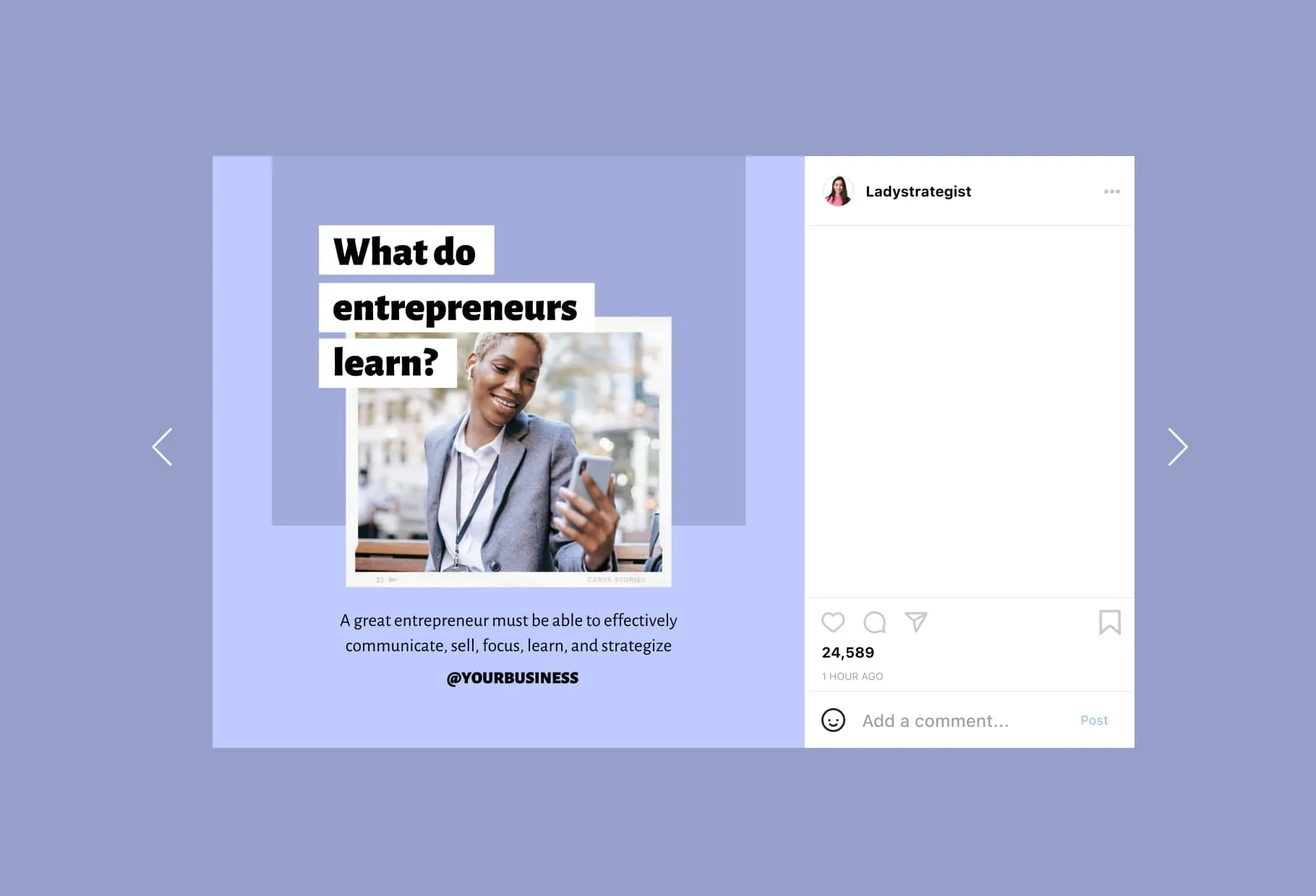 30 Entrepreneur Instagram Post Canva Templates