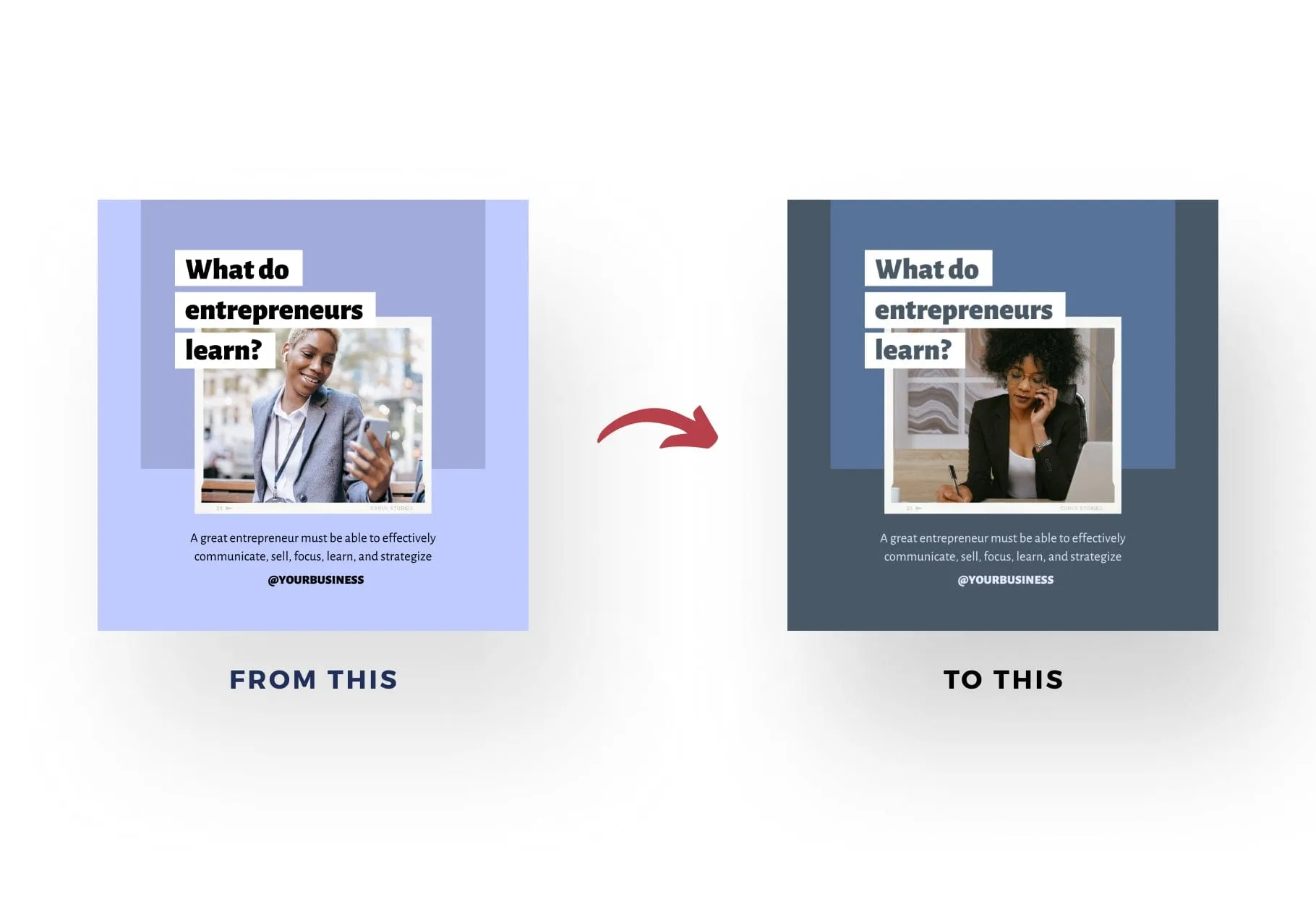 30 Entrepreneur Instagram Post Canva Templates