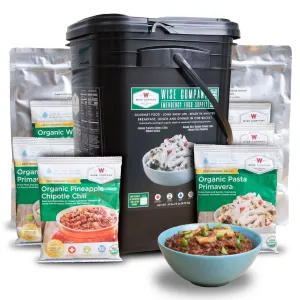90 Serving Organic Emergency Freeze Dried Food Bucket