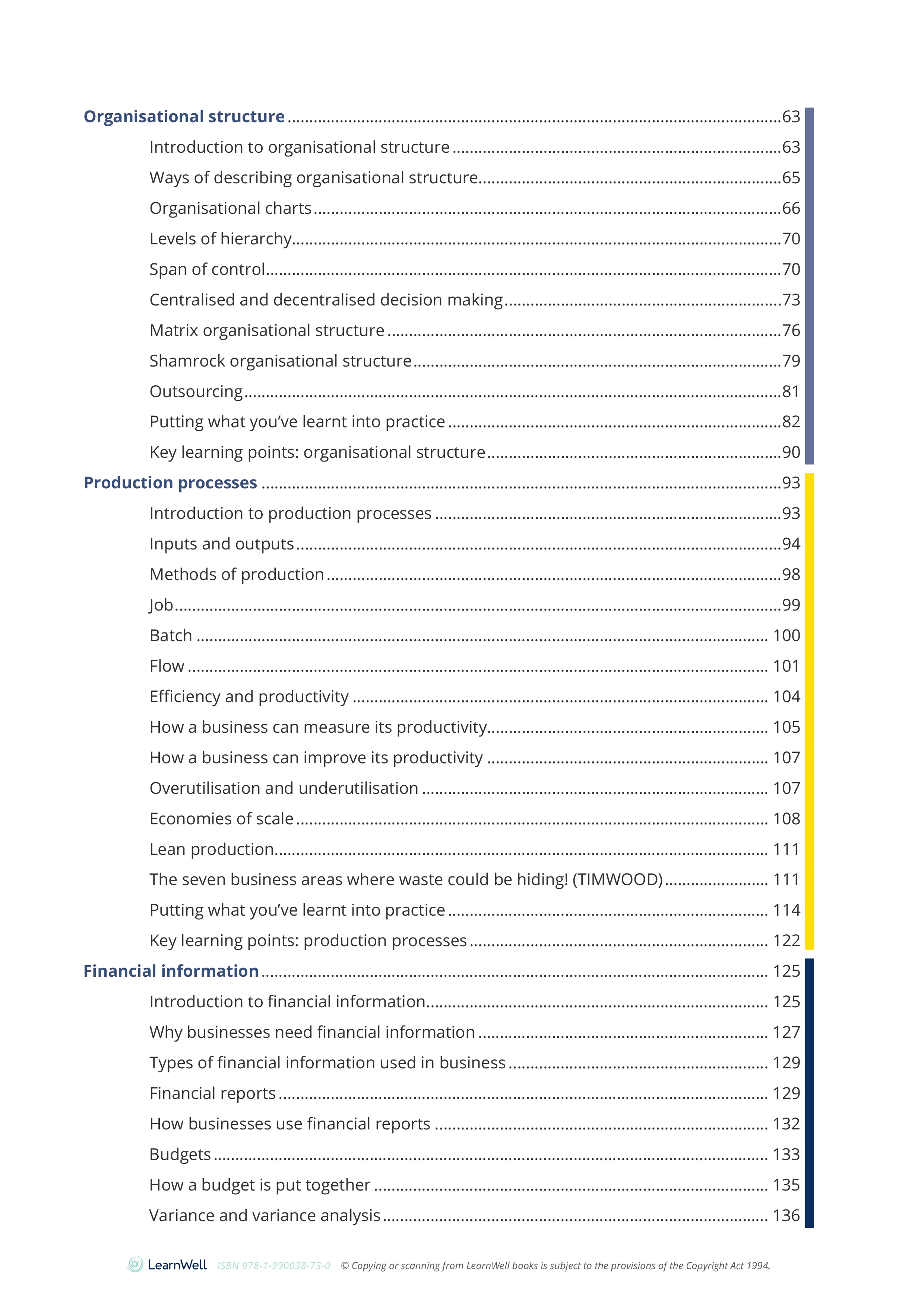 90843 Internal Operations of a Large Business Learning Guide