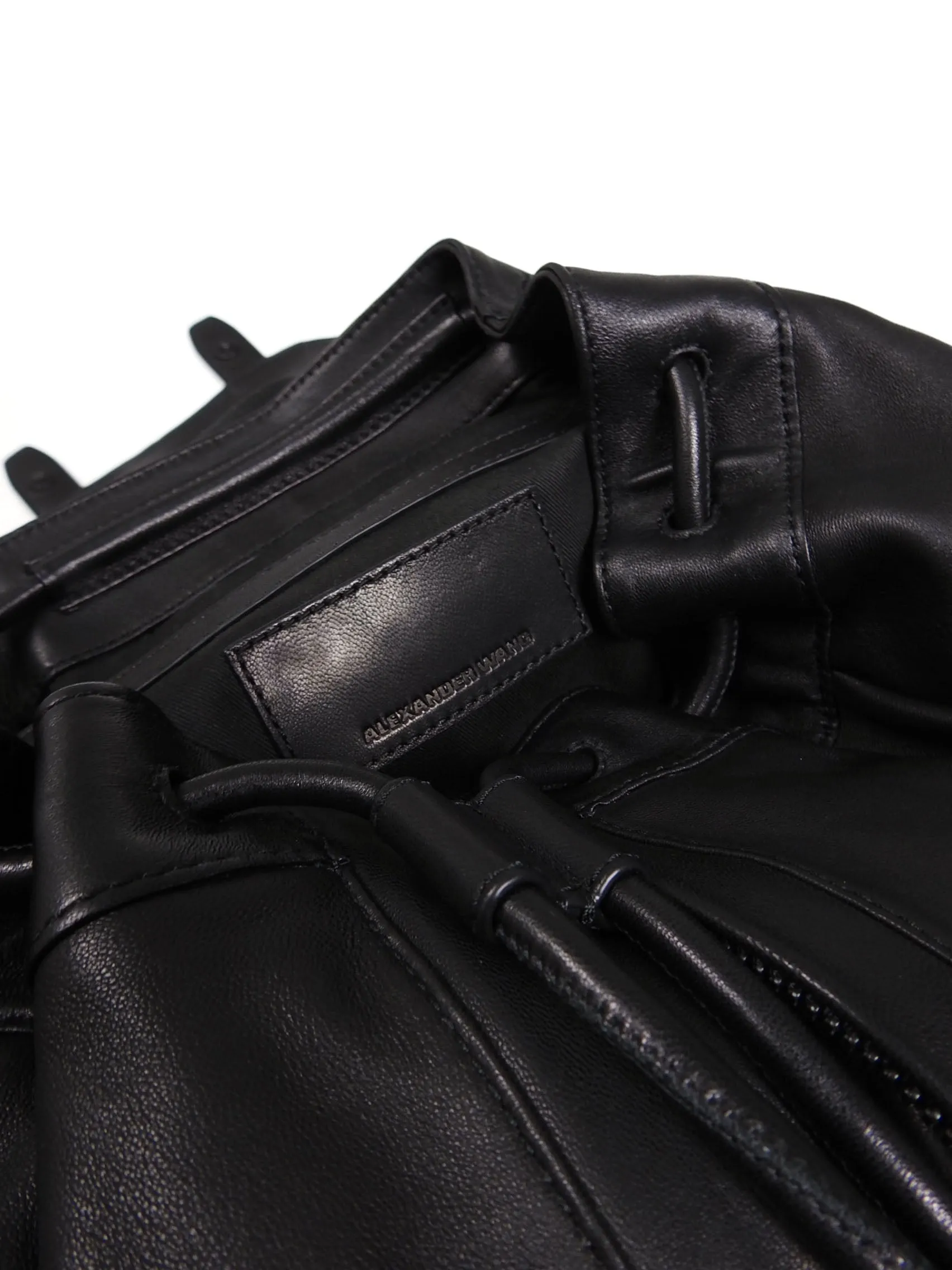 Alexander Wang Black Leather Marti Backpack