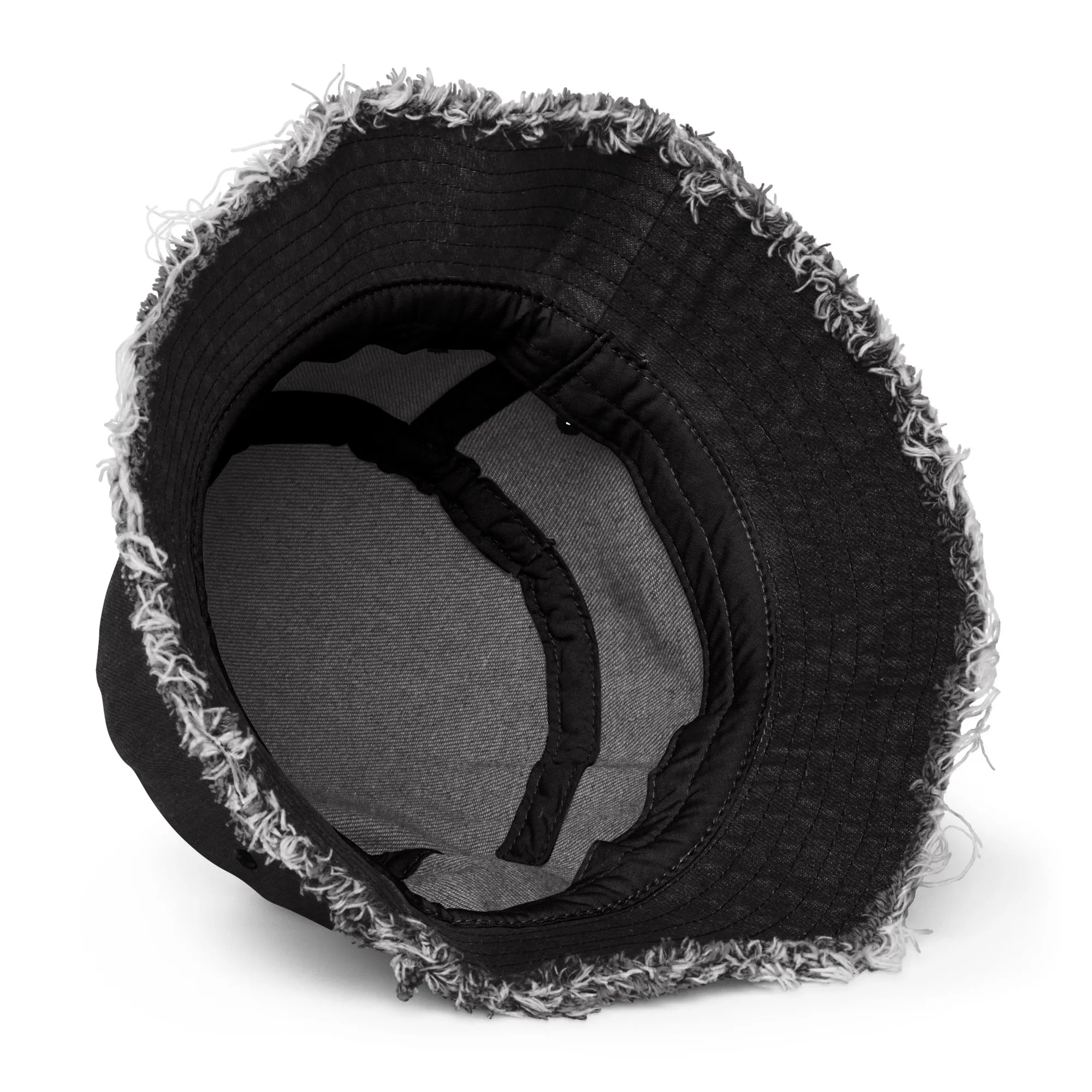 Aloha Everyday Distressed denim bucket hat