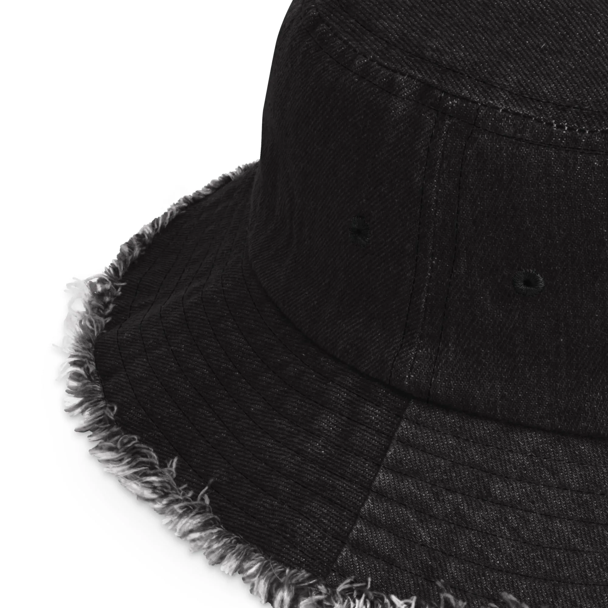 Aloha Everyday Distressed denim bucket hat