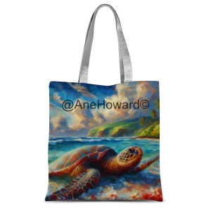 Aloha Sea Turtle Classic Sublimation Tote Bag