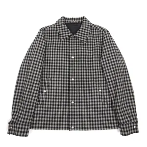 AMI Black/Grey Wool Check Jacket Medium