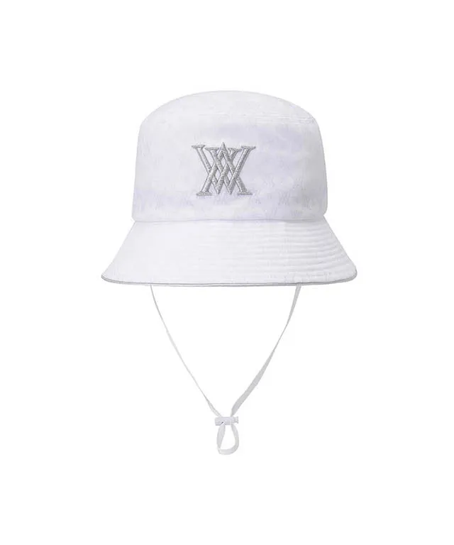 ANEW Golf: Monogram Round Taping Bucket Hat - White