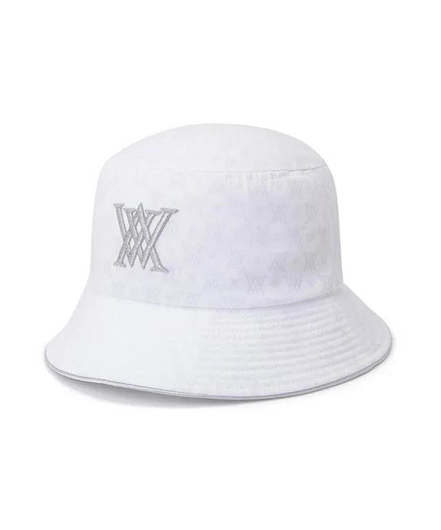 ANEW Golf: Monogram Round Taping Bucket Hat - White