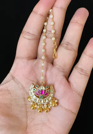 Aravinda Pachi Kundan Maang Tika JP107