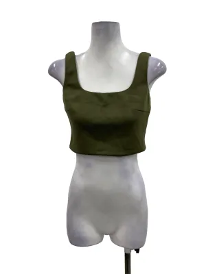 Army Green Crop Tank OSN