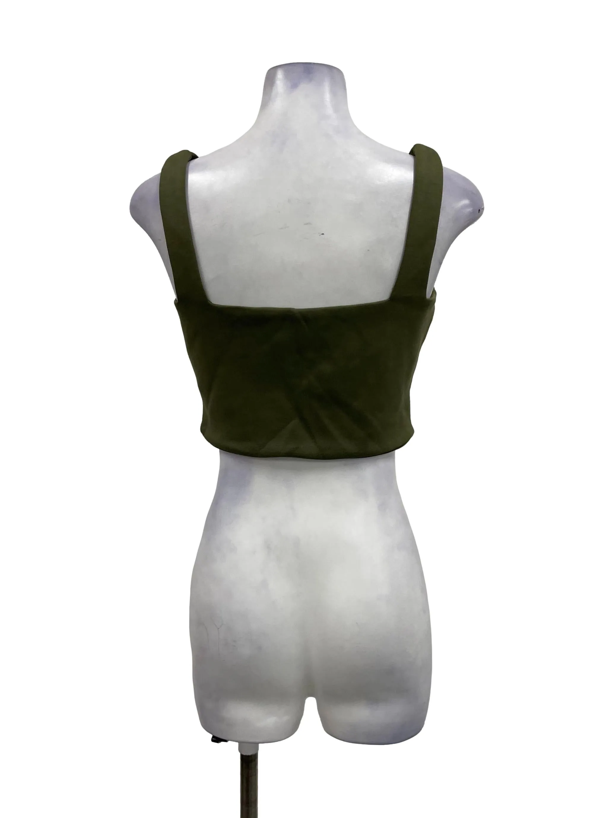 Army Green Crop Tank OSN