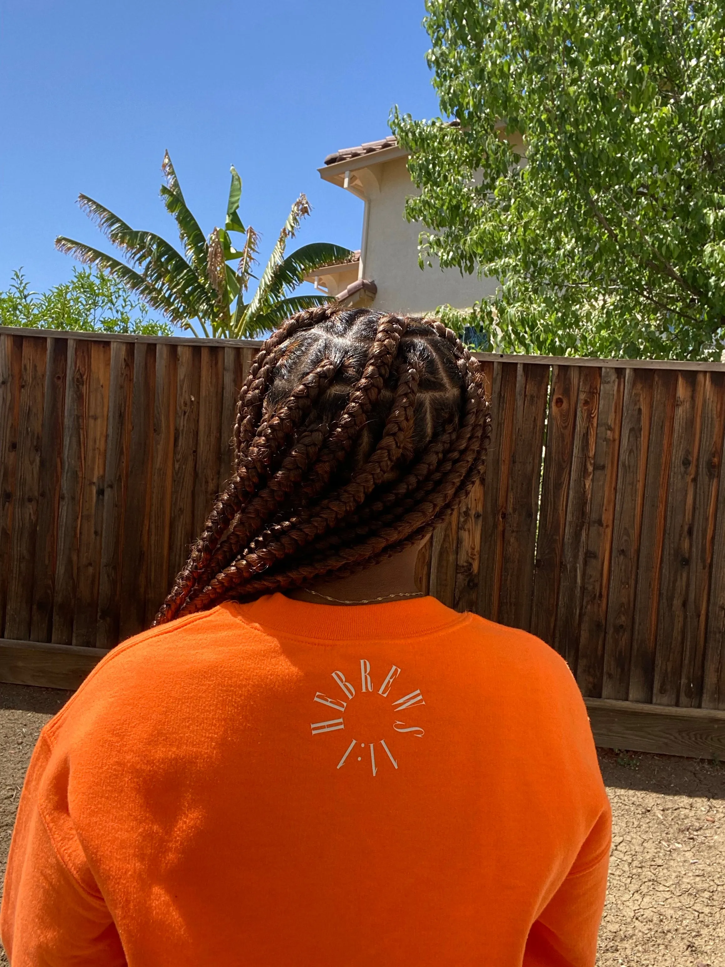 Assurance Crewneck - Bright Orange/White