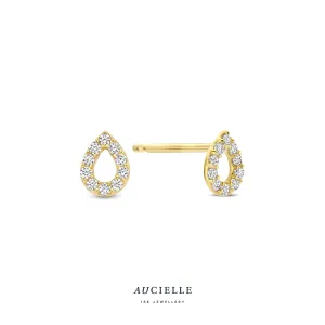 Aucielle - Boucles d'oreilles - Or Jaune et Zircons (AE0110C)