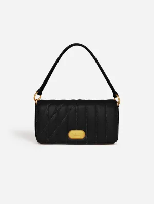 Aurora Vegan Leather Crossbody Bag | Black