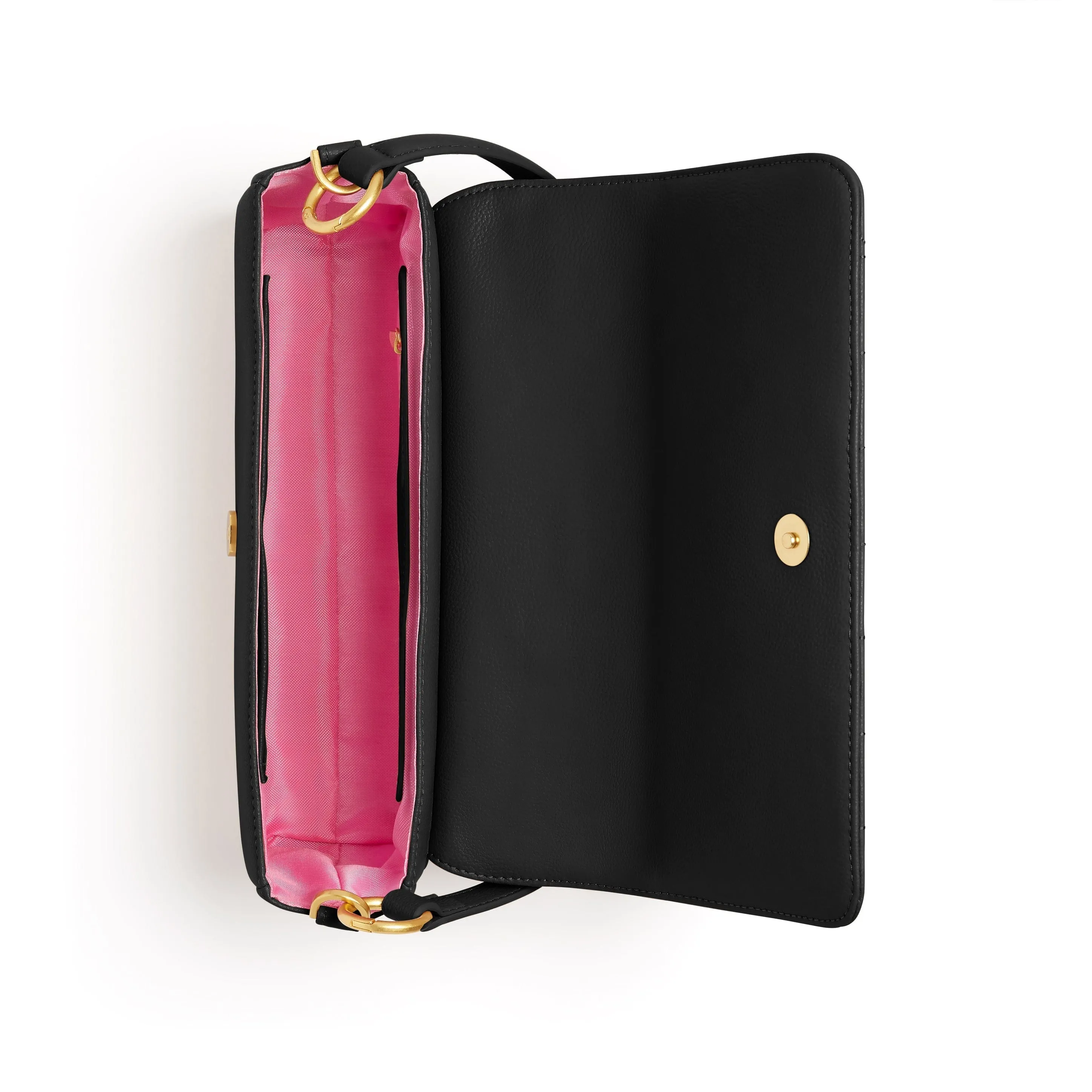 Aurora Vegan Leather Crossbody Bag | Black