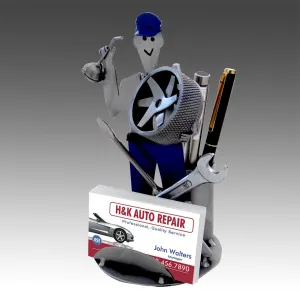 Auto Mechanic Business Card Holder