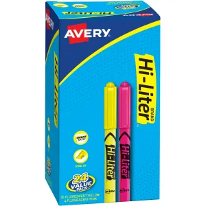 Avery® Hi-Liter Pen-Style Highlighters