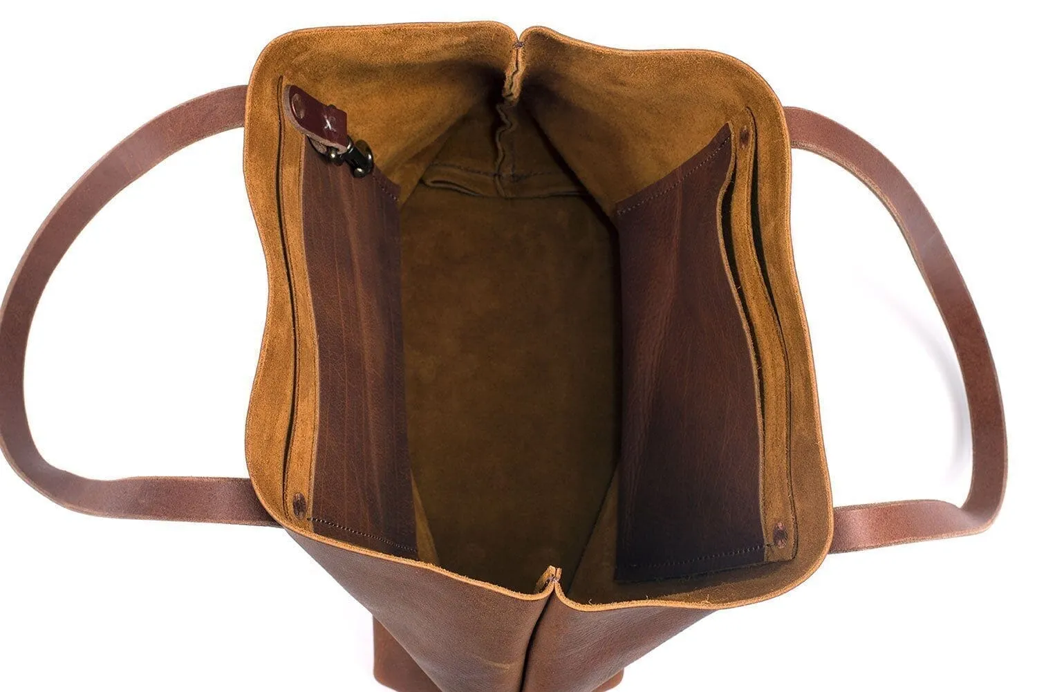 AVERY LEATHER TOTE BAG - LARGE - PEACH FUZZ - IN STOCK