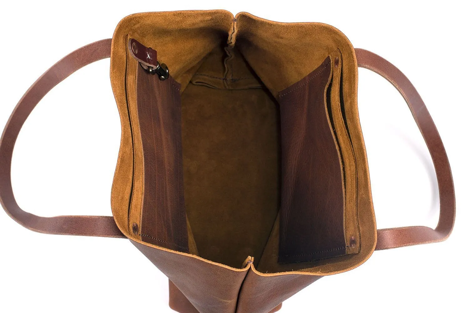 AVERY LEATHER TOTE BAG - MEDIUM - INDIGO BISON