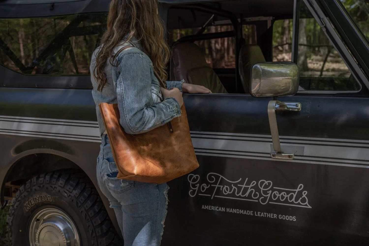 AVERY LEATHER TOTE BAG - MEDIUM - PEANUT BISON - IN STOCK