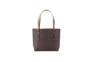 AVERY LEATHER TOTE BAG - SMALL - CHERRY BISON