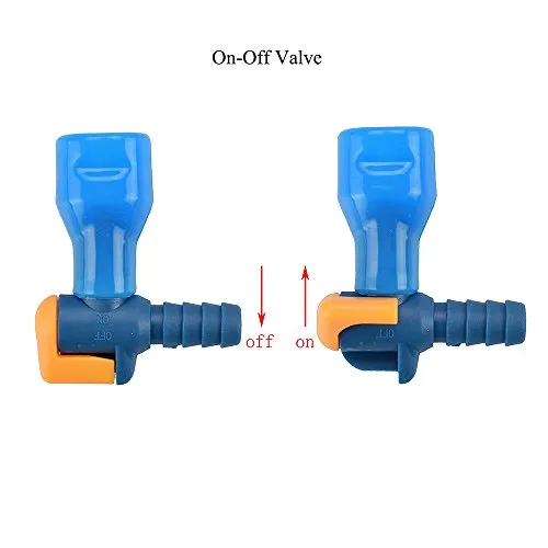 AXEN On-Off Bite Valve with 5 Color Mouthpieces, Pack of 6