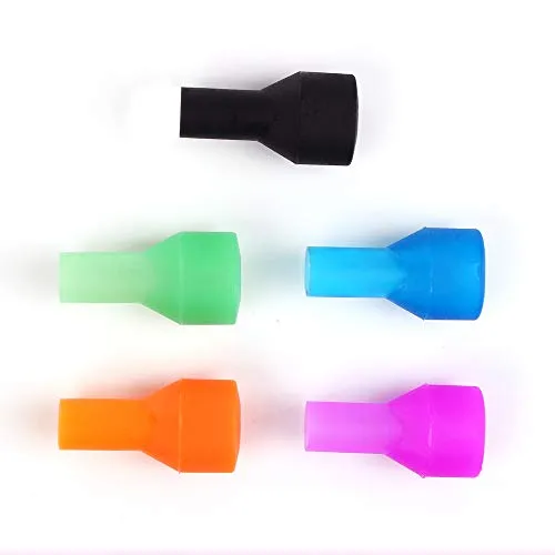 AXEN On-Off Bite Valve with 5 Color Mouthpieces, Pack of 6