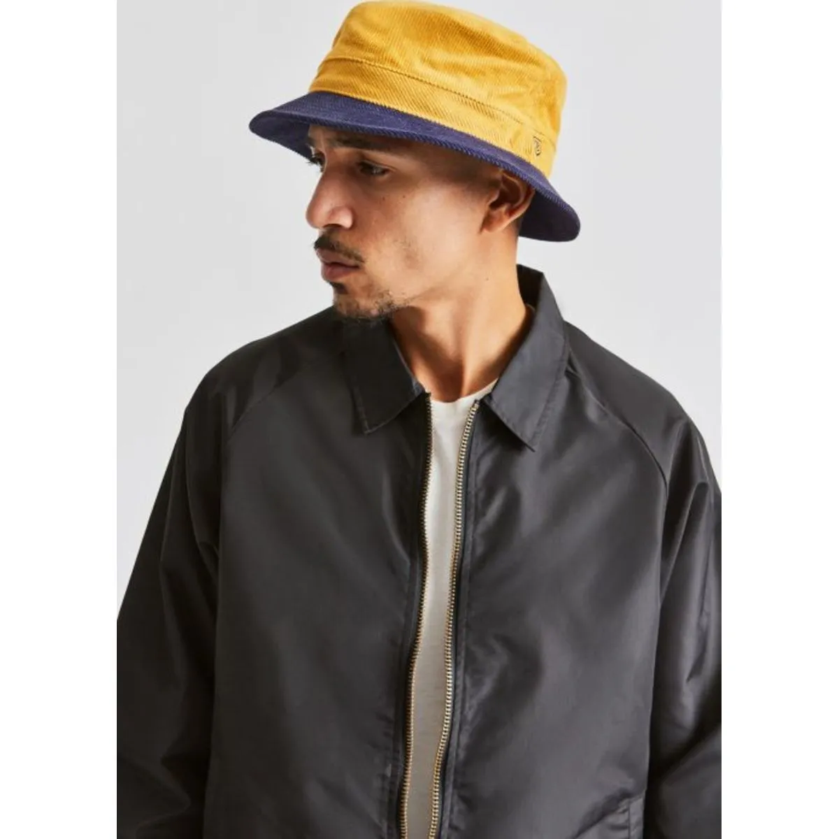 B-Shield Bucket Hat - Sunset Yellow/Washed Navy
