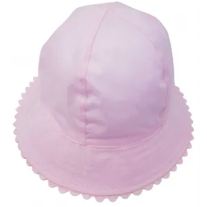 Baby Girls Cloche Hat - White/Pink (PK12) (0-6M) 0388