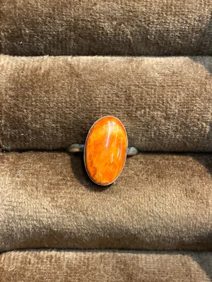Bach Simple Sterling Orange Spiny Ring