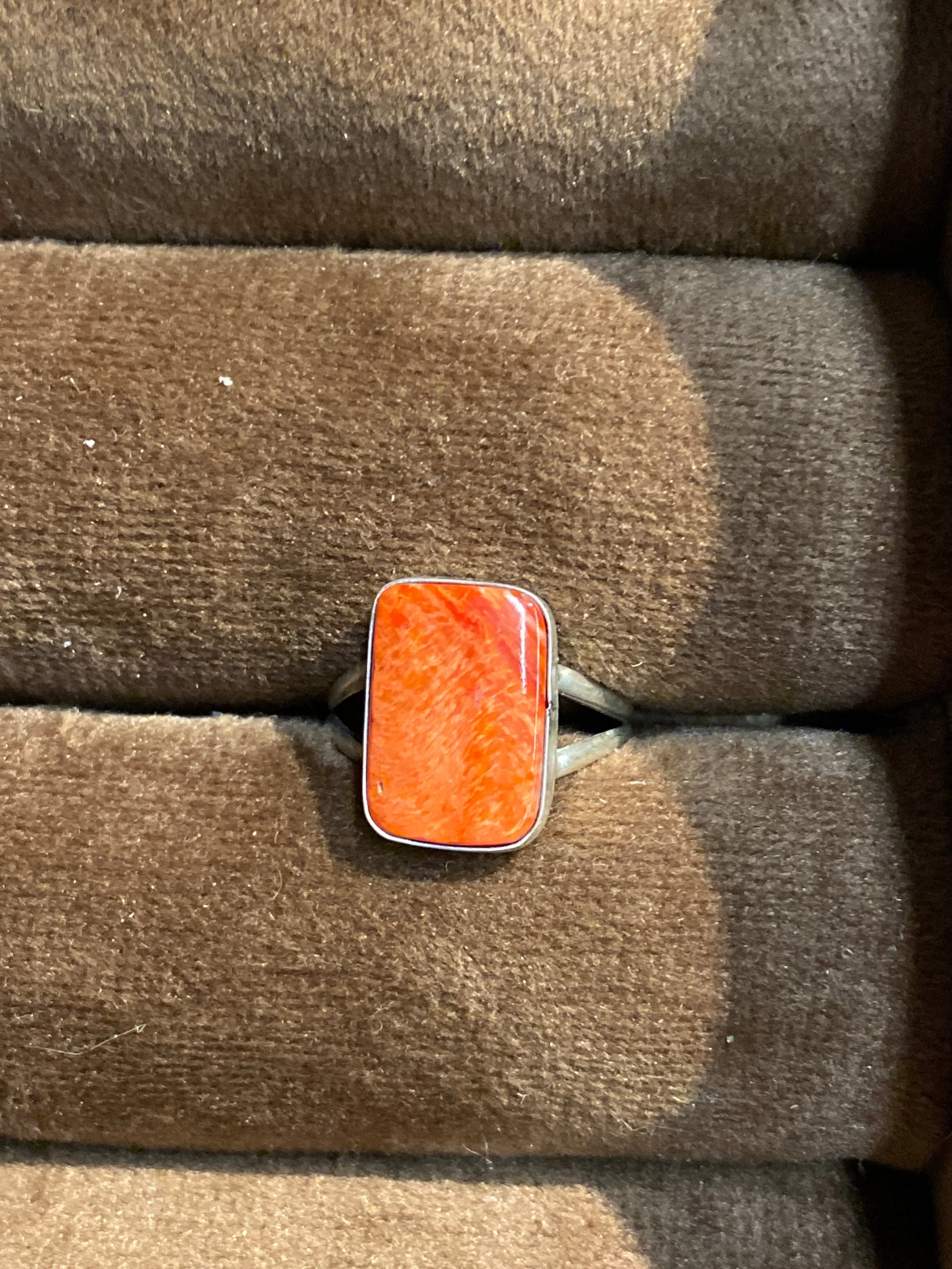Bach Simple Sterling Orange Spiny Ring