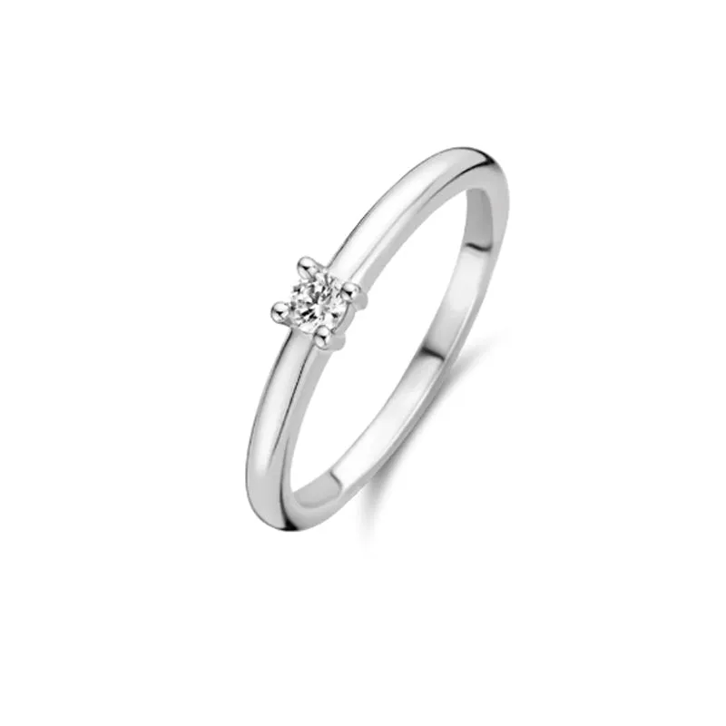 Bague TI SENTO - Argent, zircons (12211ZI)