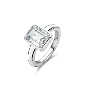 Bague TI SENTO - Argent, zircons (12272ZI)