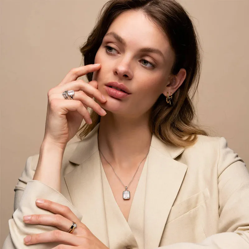 Bague TI SENTO - Argent, zircons (12272ZI)