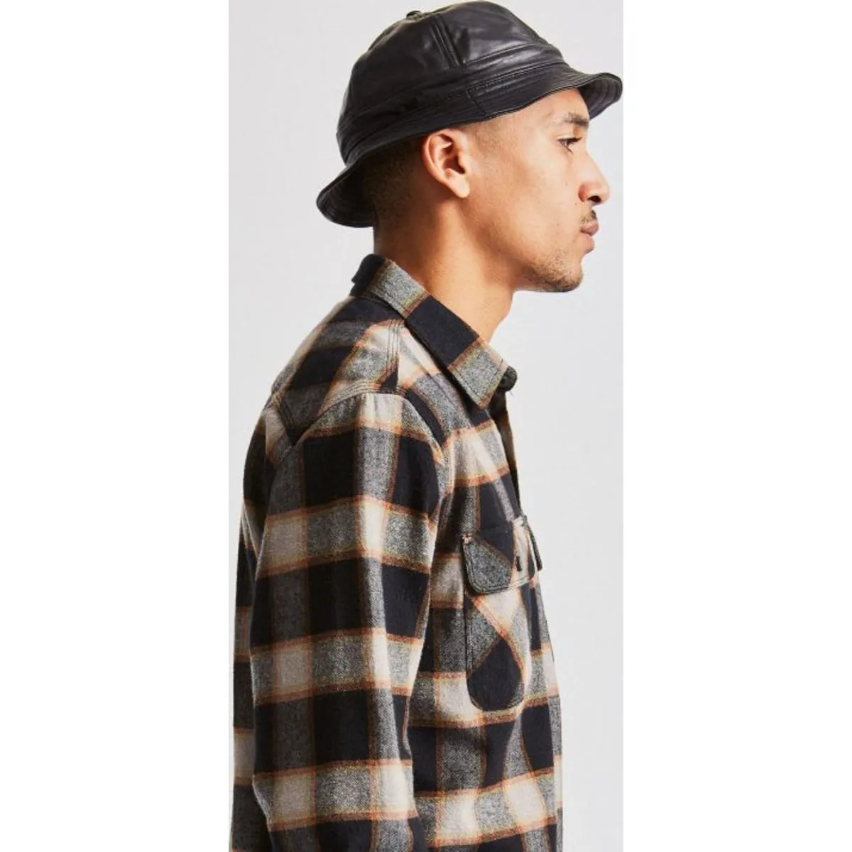 BANKS II BUCKET HAT - BLACK LEATHER